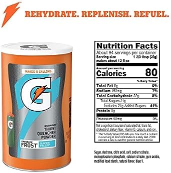 Gatorade G Series Glacier Freeze Frost Thirst Quencher Powder Drink 2.16 kg