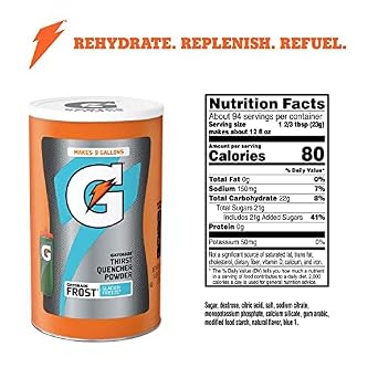 Gatorade Frost Glacier Freeze Instant Powder Mix (216kg)