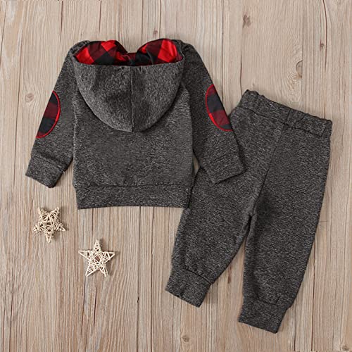 Cadeau bébé et enfant : ensemble de jogging douillet pour l'hiver - 5
