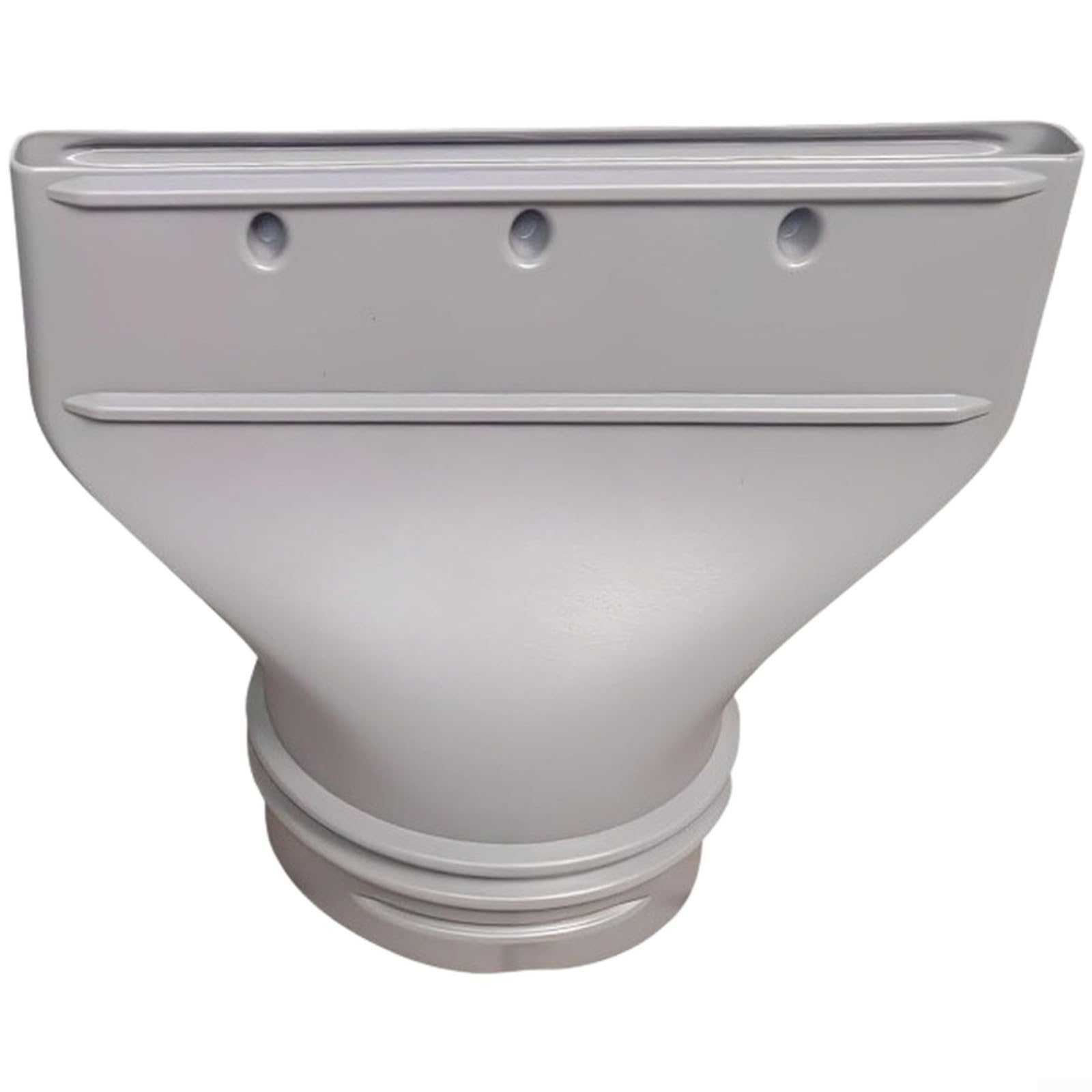 Adattatore piatto per tubo dell'aria condizionata 130/150 mm per tubo di scarico, collegamento rapido passacavo finestra in plastica, compatibile con condizionatori mobili e asciugatrici, grigio