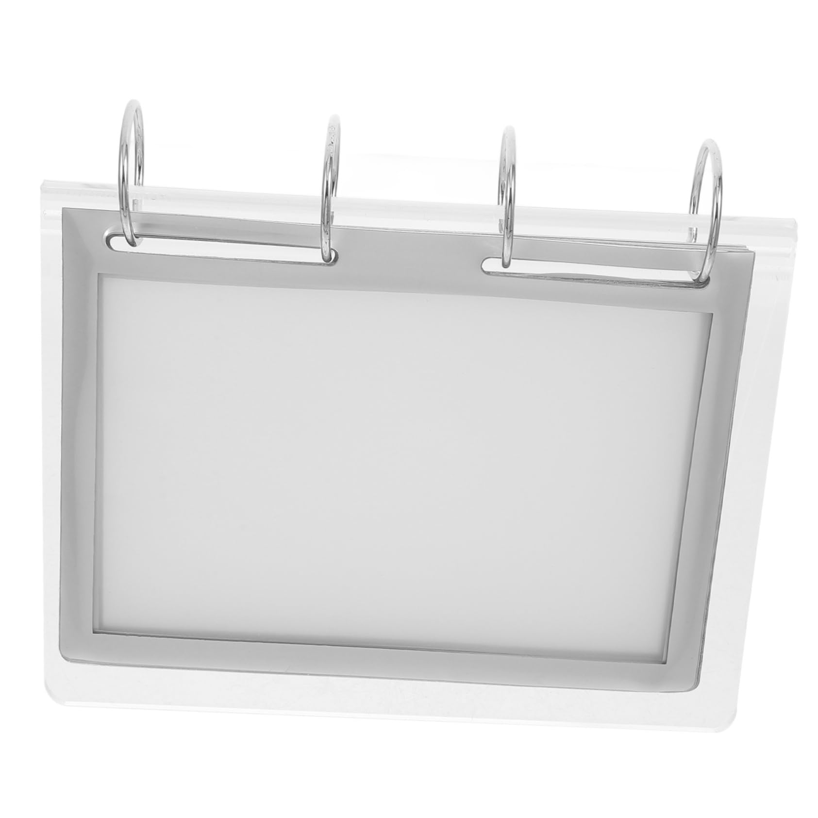 TEHAUX 4piezas Soporte De Menú De Transparente Para Exhibición Restaurantes y Oficinas Estante De Mesa Para Carteles y Publicidad Forma
