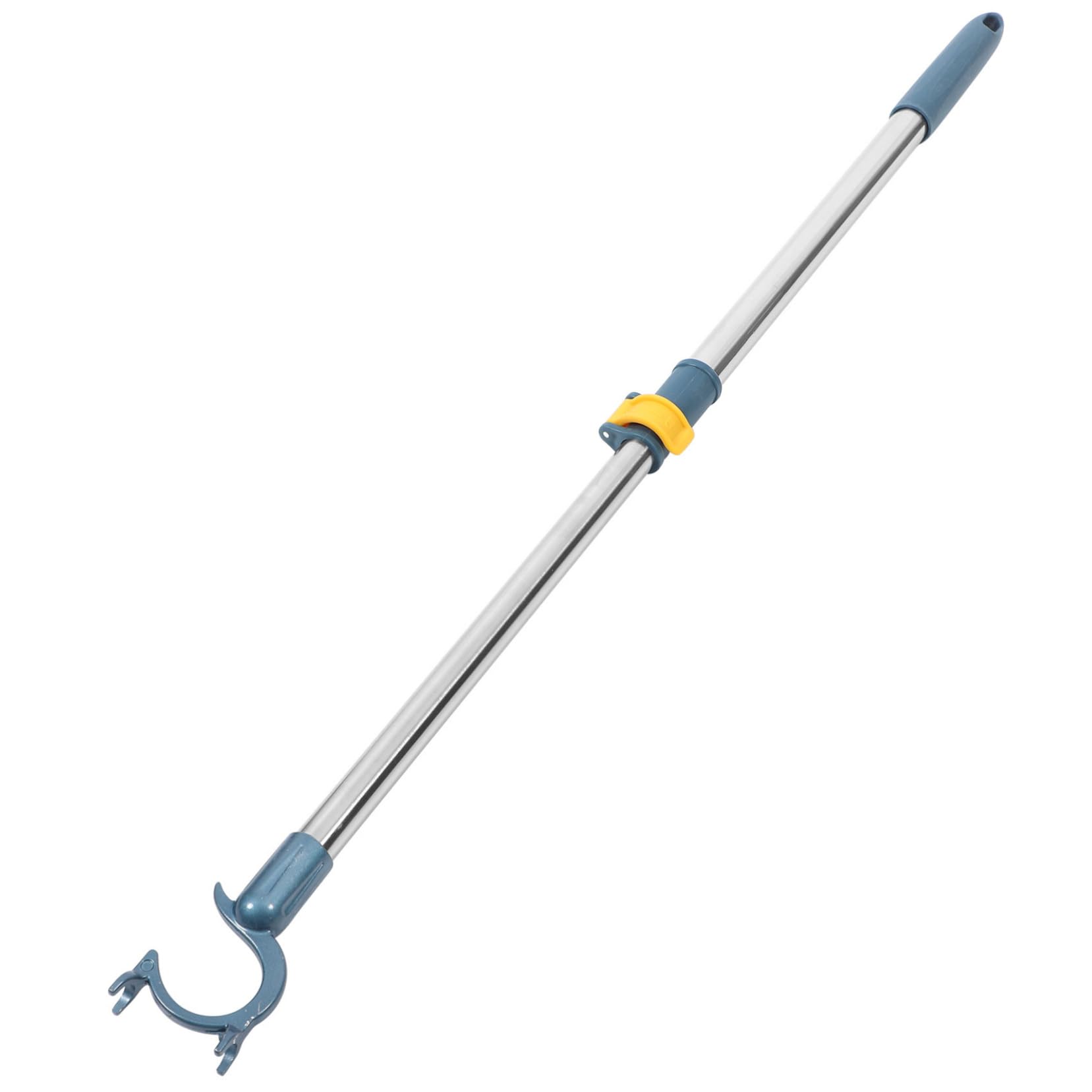 Ciieeo Telescopic Clothes Rail Reach Clothing Pole Adjustable Clothesline Pole Metal Reach Closet Pole Telescopic Clothes Rod Closet Pull down Rods Hook Short Tie Rod Aluminum