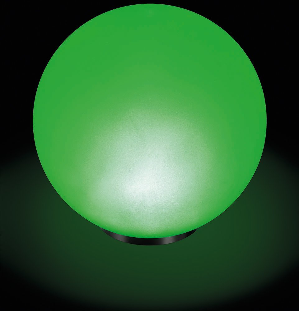 Sfera luminosa solare da 40 cm, 7 colori chiari a luce continua o alternata, 8 oredi durata della lampada solare Esotec 102611