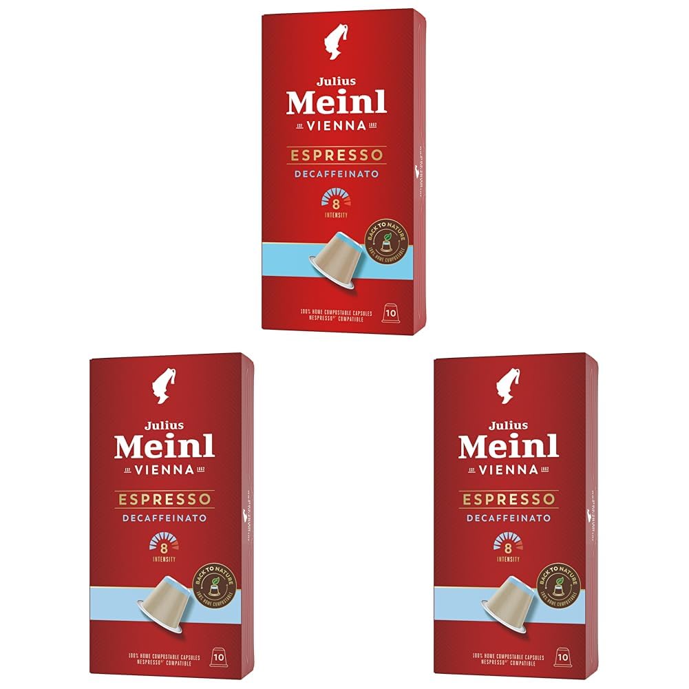 Julius Meinl Espresso Decaf Kafeinsiz Kapsül Kahve 10 Adet Biodegradable (3 paketi)