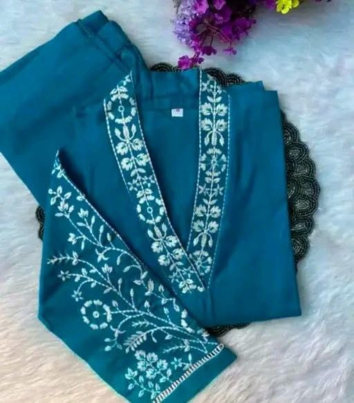 Image of Cotton Kurta Set for Women | Kurta with Pant Casual Ethnic Outfit