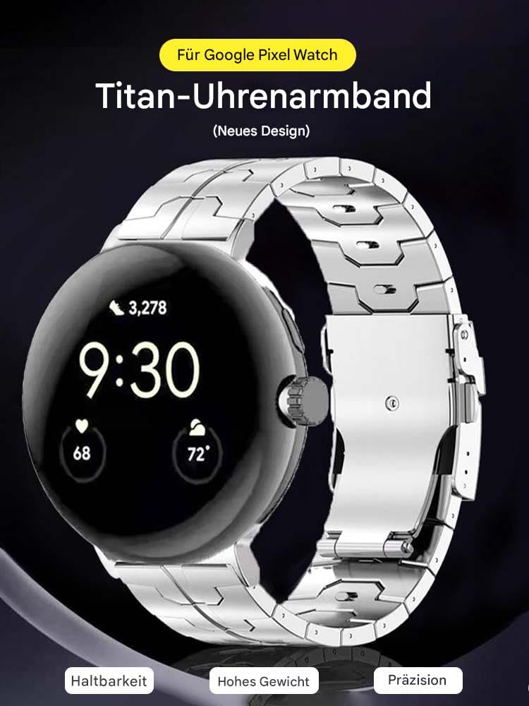 Aucun outil nécessaire - Bracelet de montre en titane compatible avec Google Pixel Watch 3 45 mm 41 mm - Bracelet de rechange en titane compatible avec Google Pixel Watch 2 1 41 mm, pixel