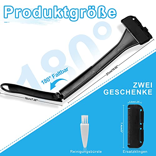 Rückenrasierer Herren, AZ GOGO Körperrasierer mit 1 Ersatzklinge, Faltbare Rücken-Rasierapparate Rasierer Herren… - Image 4