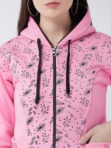 Image of Pivl Women's Fleece Blend Winter hooded Jacket.