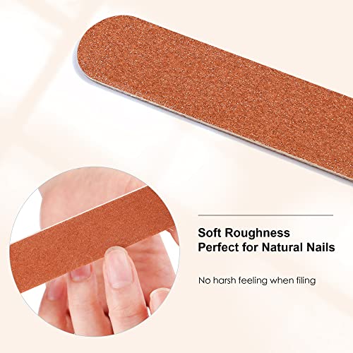 Nail File Large Emery Boards For Nails,180 Grit Nail Files For Natural Nails, Thin Emory Nail File Pack Manicure Tool For Home Use 12Pcs #TOP1
