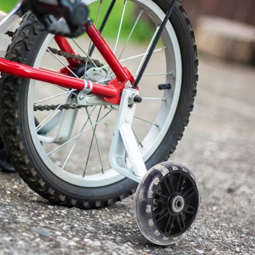 Set de ruedas de entrenamiento para bicicleta GALPADA con ruedas reemplazables y campana, negras, tamaño 1 pulgada miniatura 4