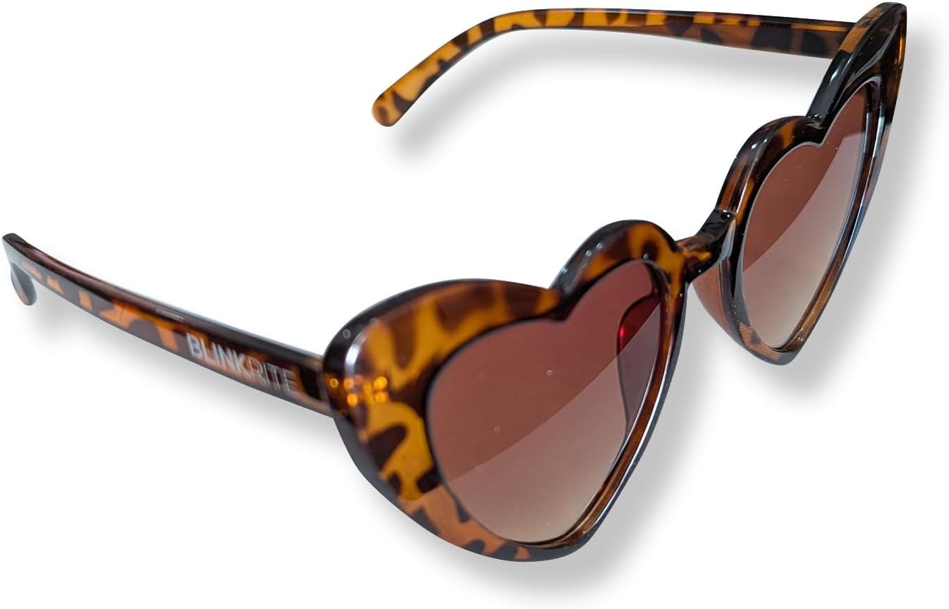 Heart-Shaped Cat Eye Polarized Sunglasses for Girls, Parties, Events