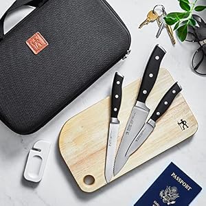 HENCKELS Forged Accent 6 pc Travel Knife SetBlack