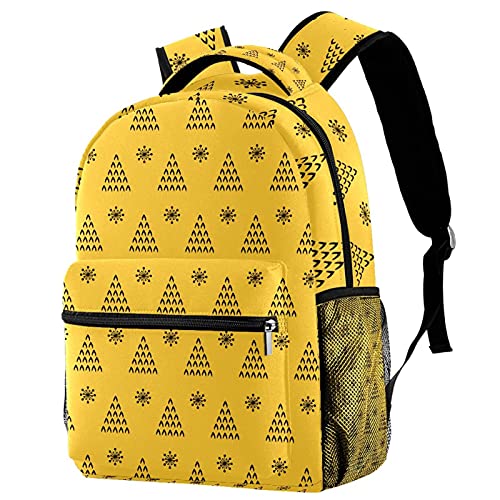 Sac à dos voyage jaune idéal pour les sorties de campus et l'école