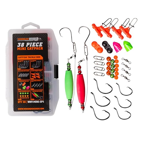 Mini Catpack - Caja de Pesca para Bagre 38 Piezas Whisker Seeker