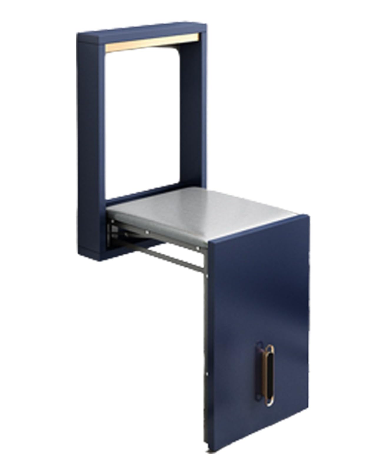 Wall-Mounted Folding Stool - Space-Saving Invisible Chair, 150kg Load Capacity, Multifunctional for Bedroom, Foyer, Cloakroom - Ideal Space Saver Solution