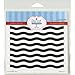 Produktbild Gourmet Gummi Briefmarken Wellen Schablone, 15,2 x 15,2 cm