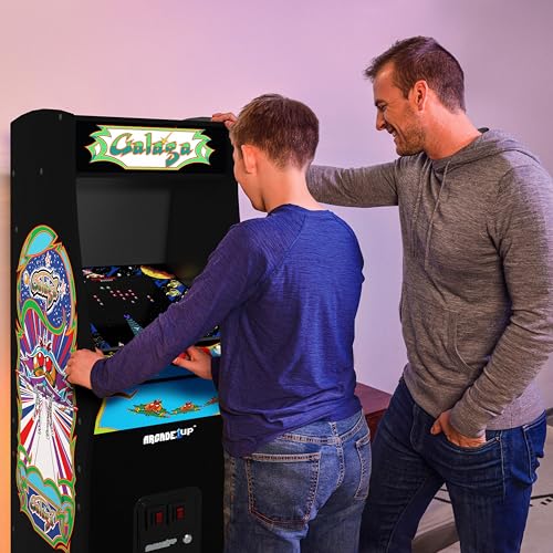 image for Arcade1Up GALAGA Deluxe Arcade Machine w/ 14 Classic Games, 17
