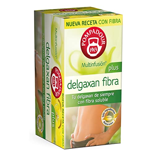 Pompadour Infusión Delgaxan Fibra Plus Estuche, 20 Bolsitas