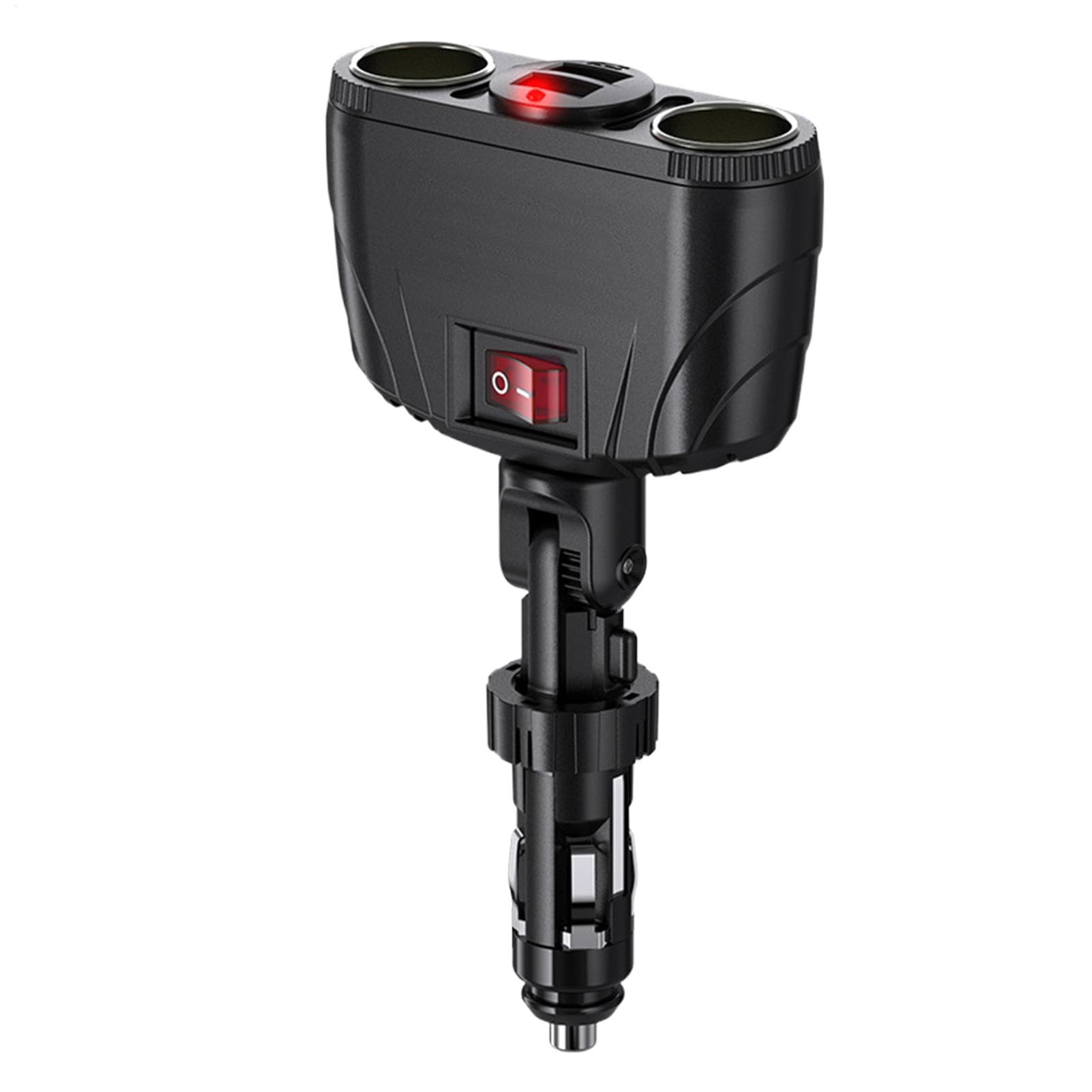 Cargador de coche para teléfono celular ajustable con dos puertos USB de carga 8