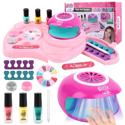 Nagelstudio Kinder Mädchen Geschenke Mädchen Bastelset Kinder für 7-12...