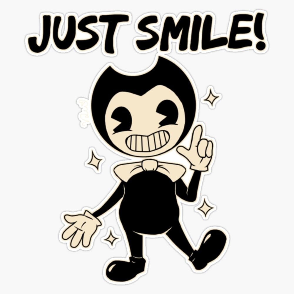 Sponsored Ad - Bendy and The Ink Machine Design Bendy and The Ink Machine Sticker Vinyl Waterproof Sticker Decal Car Laptop Wall Window Bumper Sticker 5"
