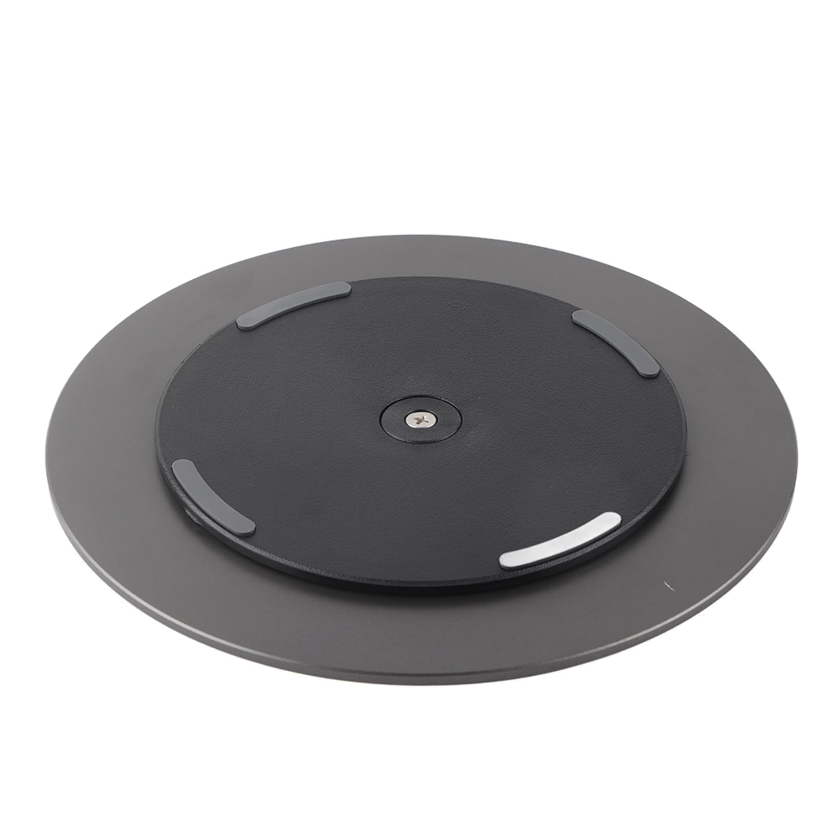 Garosa Support Rotatif pour Moniteur, Support Pivotant 360°, Alliage Aluminium Gris Mat for Bureau