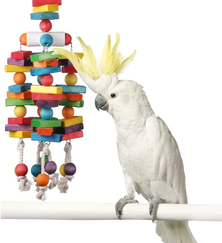 Super Bird Creations SB478 4 Way Play Bird Toy, X-Large Bird Size, 24" x 7"