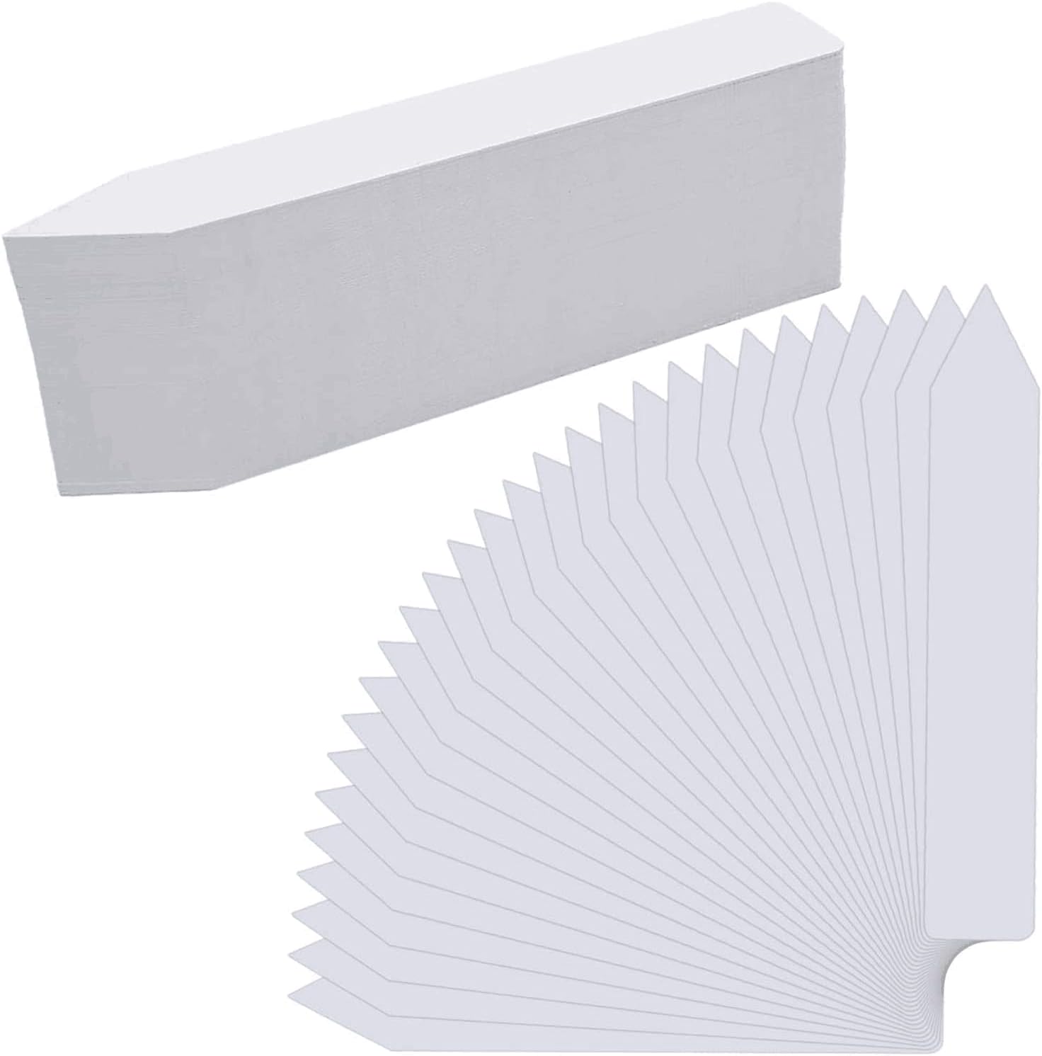 eZAKKA Plant Labels for Seedlings, 100pcs Plant Tags Markers Plastic Garden Markers Labels Tags Sticks for Outdoor Garden Waterproof (100 Pcs, 4 Inches)