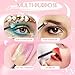 MORGLES Eyeshadow Applicators Double Sided, 50PCS Eyeshadow Brush 2.4 Inch Makeup Applicator Sticks for Women Girls, Black
