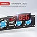 Pyle 19” Rack-Mount Equipment Cooling Fans - 110V/60Hz Power, 4 Cooler Master 80mm Case Fans, Smart Cooling System, Digital LCD Temperature Display & Installation Hardware Screw Included -PFN41