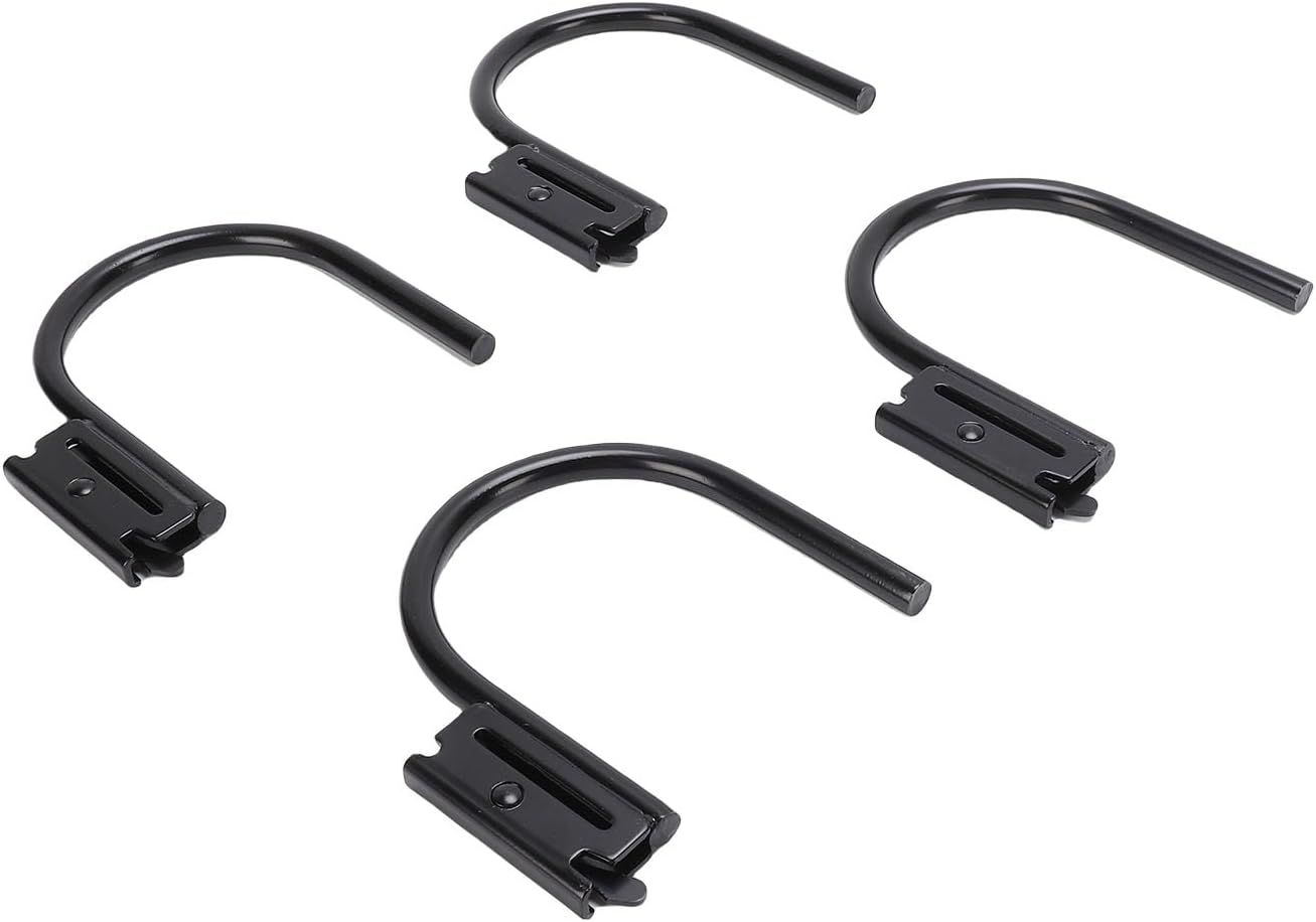Keenso 10 Pieces E Track J Hooks, Heavy Duty Steel Trailer Accessories with Spring Fitting for Enclosed Trailer, Cargo Van, Semi Trucks, Maximum Load 1400 Pounds