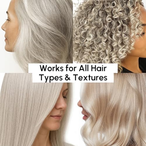 MAREE Anti Yellow Purple Hair Mask for Damaged Hair - Purple Deep Conditioner & Blonde Toner - Hydrating Deep Conditioning for Dry, Curly, Blonde, Orange, Brassy, Bleached - Mascarilla para el Cabello — view 7