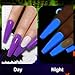 Glow in the Dark Dip Powder Set – Luminous Neon Dip Powder for Nails, Long-Lasting Fluorescent Nail Powder, Easy Application, Nail Art Design for Natural Nails, Acrylic Nails & Tips,Dip-28g-YG-3