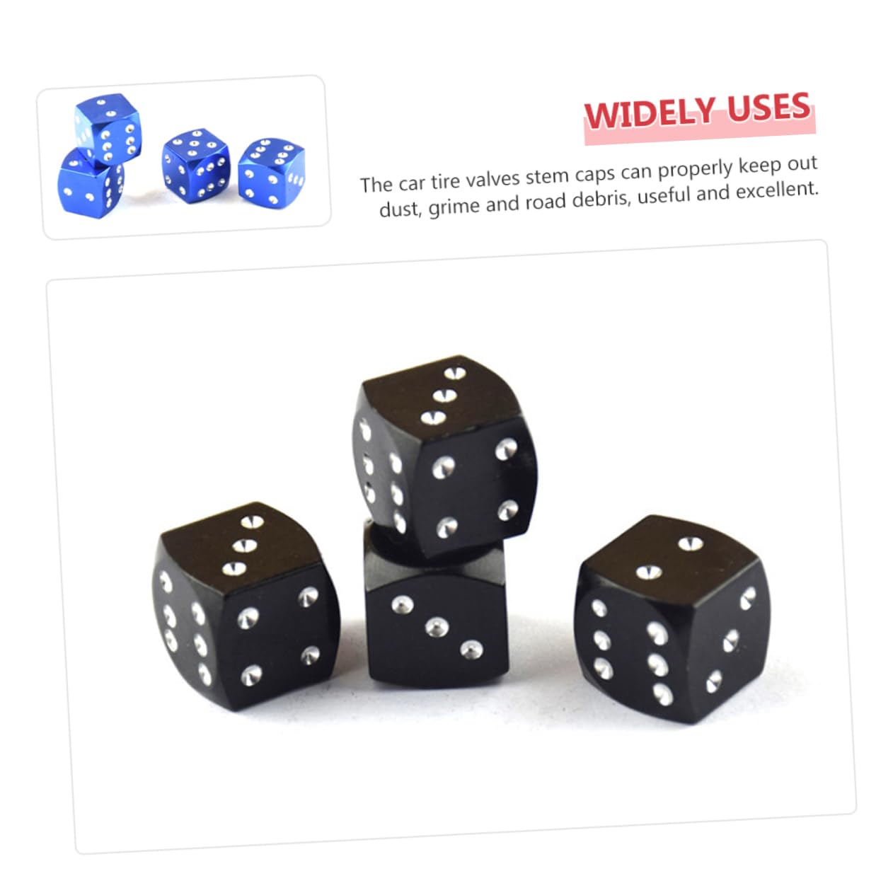 Zerodeko 5 Series Tapa De Válvula Dice Tapas De Vástago De Válvula Dice Tapas De Vástago De Neumático Tapas De Vástago De Válvula De Neumático Tapas De Vástago De Válvula 12 Piezas x 5