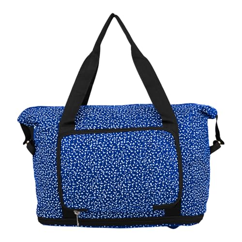 Image of ENSAC Premium Duffle Travel Bag for Men and Women, Luggage Travelling Bag for Women, Stylish Duffel Cabin Size Duffle Bag-Light Blue