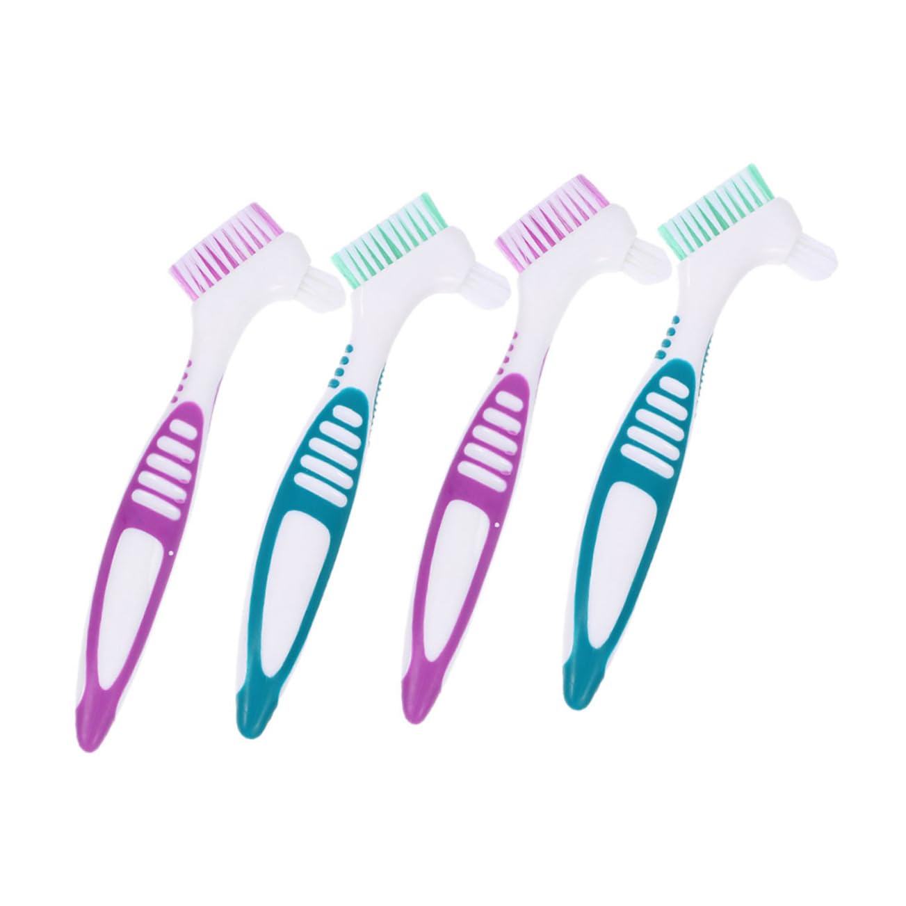 FRCOLOR 4 Set Spazzola Per La Pulizia Strumento Per La Pulizia Dello Spazzolino Denti Finti Spazzolino Da Denti Spazzolino Da Denti Spazzolino Da Denti Denti Finti Spazzola 4 pezzi * 4