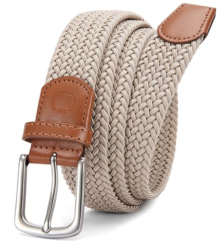 Image of CHAOREN Mens Belt - Braided Stretch Golf Belt for Men 1 3 /8 inch- Gift for Golf Pants Casual Shorts Jeans
