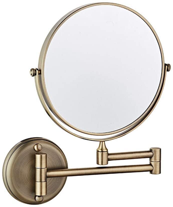 Miroir de salle de bain pliant et extensible 3X pour un rasage sans effort