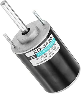 Davitu DC Motor - 3420 Motor 24V 6000rpm 30W Permanent Magnet Motor DC Motor 51mm x 71mm With Long Shaft Low Noise