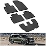 KIWI MASTER Floor Mats Compatible for 2020-2023 Kia Telluride Accessories All Weather Mat Liners Front & 2nd 2 Row Seat TPE Slush Liner Black S9F13-AC000