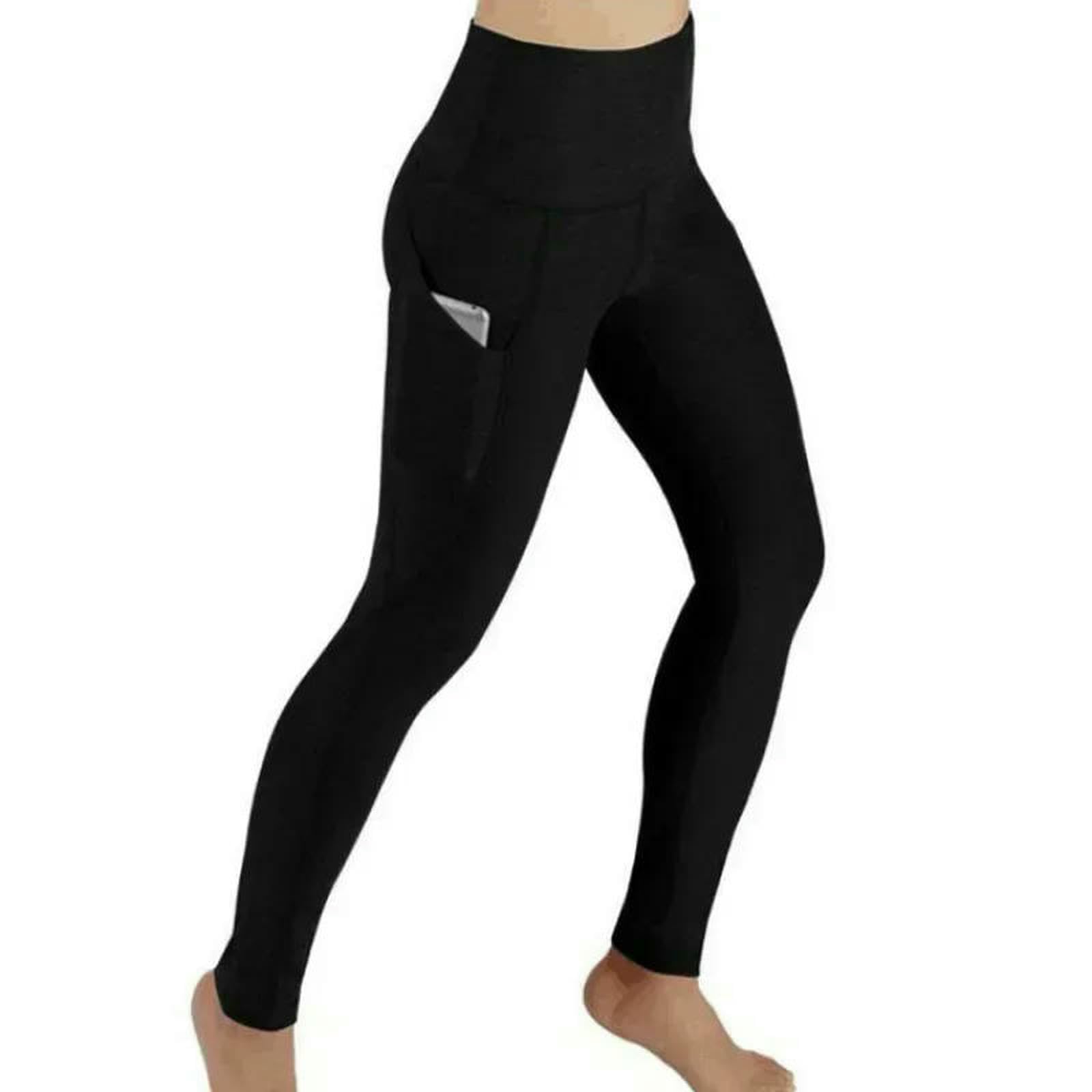 Damskie spodnie legginsy z wysokim stanem pończochy fitness płynący dres dla kobiet joga szybkoschnący-czarny-l
