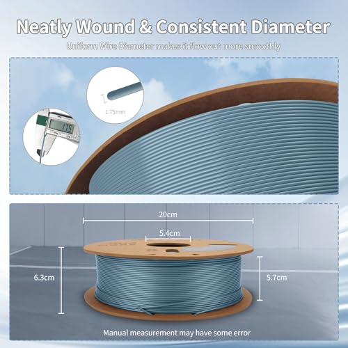 Image of 3D Printing Filament High-Speed PLA Filament 1.75mm 300mm /s 1kg Cardboard Spool Dimensional Accuracy + /- 0.03 mm Fit Most 3D FDM Printer-Light Gray