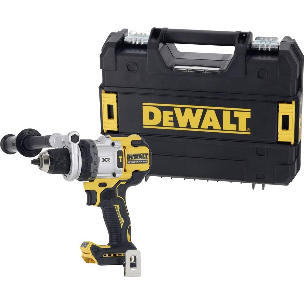 Dewalt Balck & Yellow Dcd1007nt-Xj 18V Cordless Brushless Combi Hammer Drill In Tstak Case