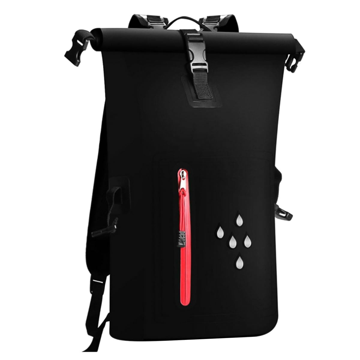 Sarini Sac à Dos étanche 25 l avec Fermeture à enroulement et étui de téléphone étanche IPX8 pour canoë, Kayak, Rafting, Ski, pêche, Camping