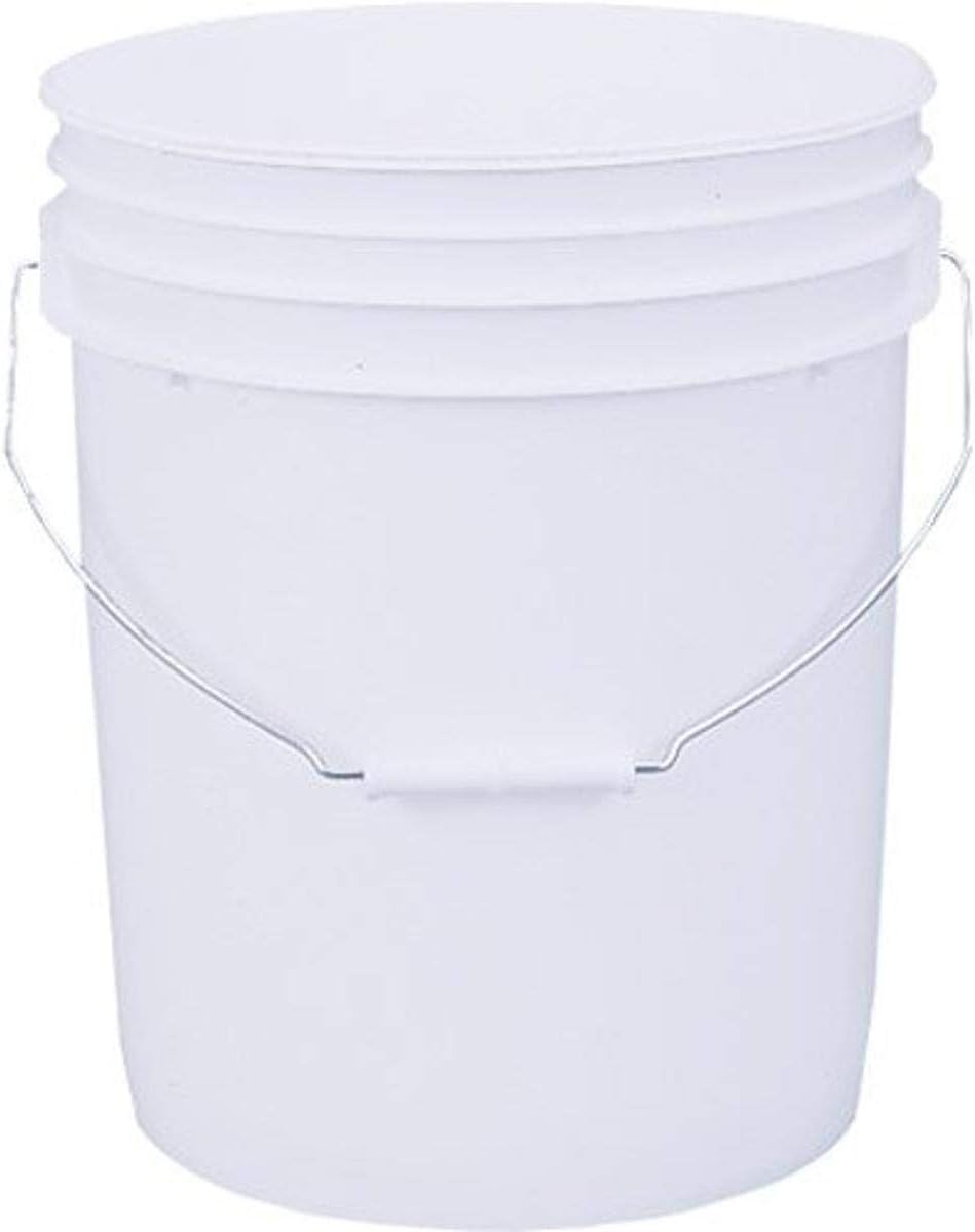 LEAKTITE 5GLSKD 5-Gallon lon White Plastic Pail