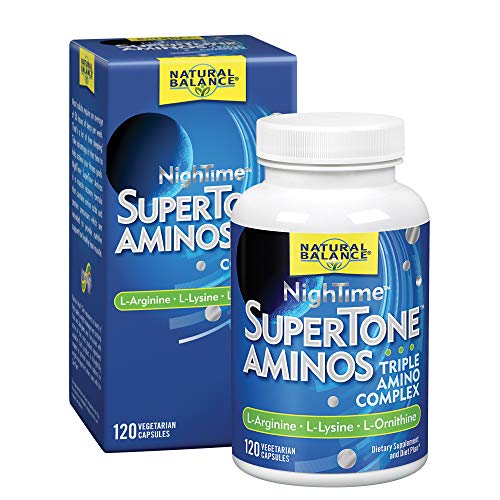 Natural Balance NighTime Supertone Aminos | Triple Amino Complex for Lean Muscle Mass & Recovery Support | Fitness Goals Formula | 120ct, 30 Servings