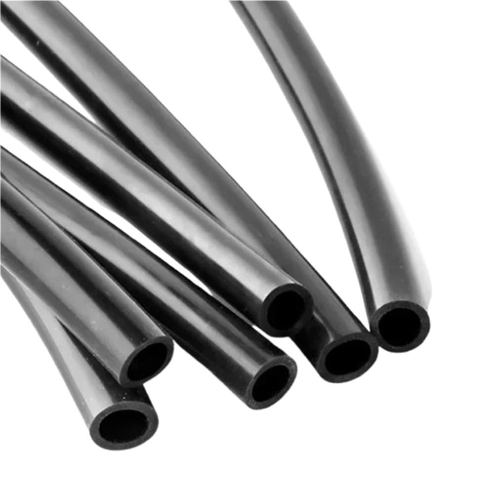 Manguera de silicona flexible, manguera de goma de silicona negra, longitud de tubo de silicona flexible de 1/5/10 metros, diámetro interior de 0,5 mm a 32 mm, tubo de refrigeración al vacío 1 unidad