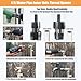 Integrated Internal & External Pipe Threading Tool, Electric Drill Compatible Pvc Pipe Threader Kit, Electric Pipe Threader, Pvc Thread Maker Tool (4 points+6points)