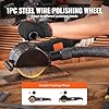 VEVOR Lucidatrice Brunitura 1300 W Strumento per Condizionamento Superficie 6 Velocità Regolabile, Lucidatrice Elettrica Portatile, Mola per Lucidare Filo d'Acciaio, per Acciaio Inox, Metalli, Legno
