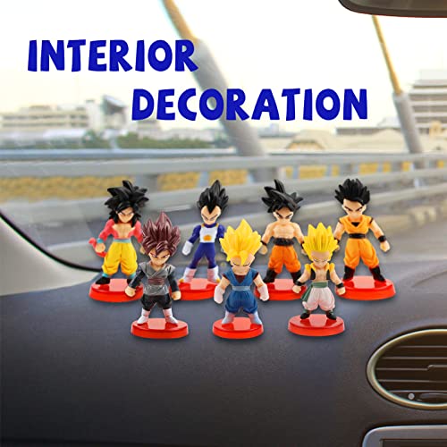Hongfeng 16 Pack Dragon Ball Z Cake Toppers,3" Goku Figures Cake Toppers Set. #TOP6